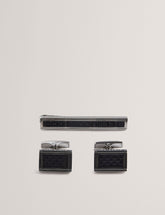 Men CARMONT - Carbon Cufflink And Tie Clip Set - Ted Baker