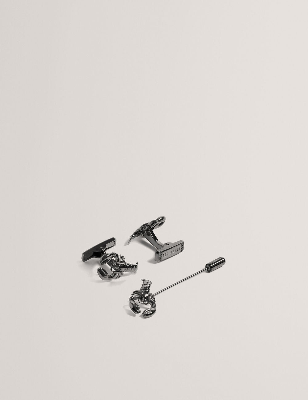 Men MARIINE - Lobster Cufflinks & Lapel Pin Set - Ted Baker