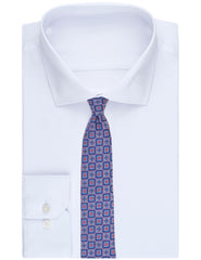 Men WINKLY Geometric Tile Print Silk Tie - Ted Baker
