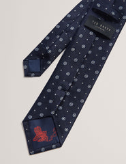 Men STEEPLE - Circle Geometric Print Silk Tie - Ted Baker
