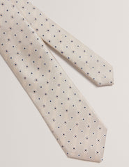 Men STEEPLE - Circle Geometric Print Silk Tie - Ted Baker