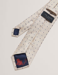 Men STEEPLE - Circle Geometric Print Silk Tie - Ted Baker