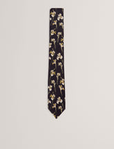 Men FRINTON - Orchid Floral Print Silk Tie - Ted Baker