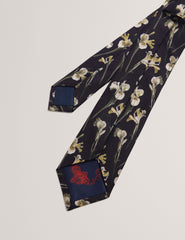 Men FRINTON - Orchid Floral Print Silk Tie - Ted Baker