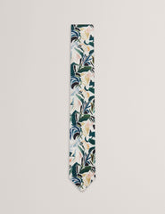 Men BOYTONN - Painted Floral Print Silk Tie - Ted Baker