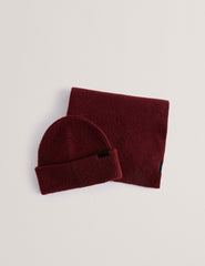 Men|Sale ALLIIES - Ribbed Knit Hat And Scarf Set - Ted Baker