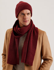 Men|Sale ALLIIES - Ribbed Knit Hat And Scarf Set - Ted Baker