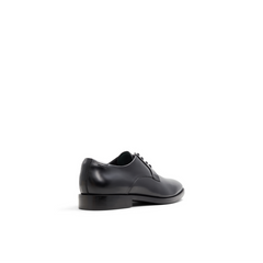 Men REGENT - Black Polished Leather Derby Shoes - Ted Baker
