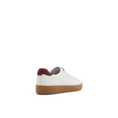 Men WESTWOOD - White Leather Cup Sole Sneakers - Ted Baker