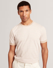 Sale|Men OURME - Classic Stripe Cotton Crew Neck T-Shirt - Ted Baker