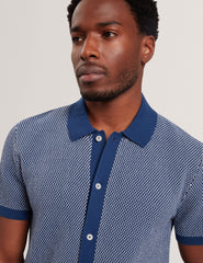 Sale|Men NOLIVA Textured Stitch Knitted Button-Through Shirt - Ted Baker