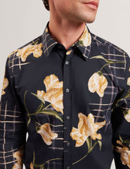 Sale|Men QUORIK Mixed Floral Print Long Sleeve Shirt - Ted Baker