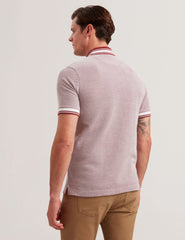 Sale|Men Phenes - Short Sleeve Textured Zip Polo - Ted Baker