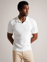Sale|Men BOTANY - Short Sleeve Regular Open Collar Polo - Ted Baker
