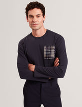 Sale|Men SININO Graphic Patch Long Sleeve T-Shirt - Ted Baker