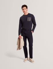 Sale|Men SININO Graphic Patch Long Sleeve T-Shirt - Ted Baker