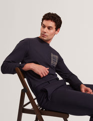Sale|Men SININO Graphic Patch Long Sleeve T-Shirt - Ted Baker