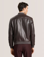 Sale|Men WAGGONER - Leather Bomber Jacket - Ted Baker