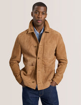 Sale|Men WALLY - Suede 3-Pocket Button Front Jacket - Ted Baker