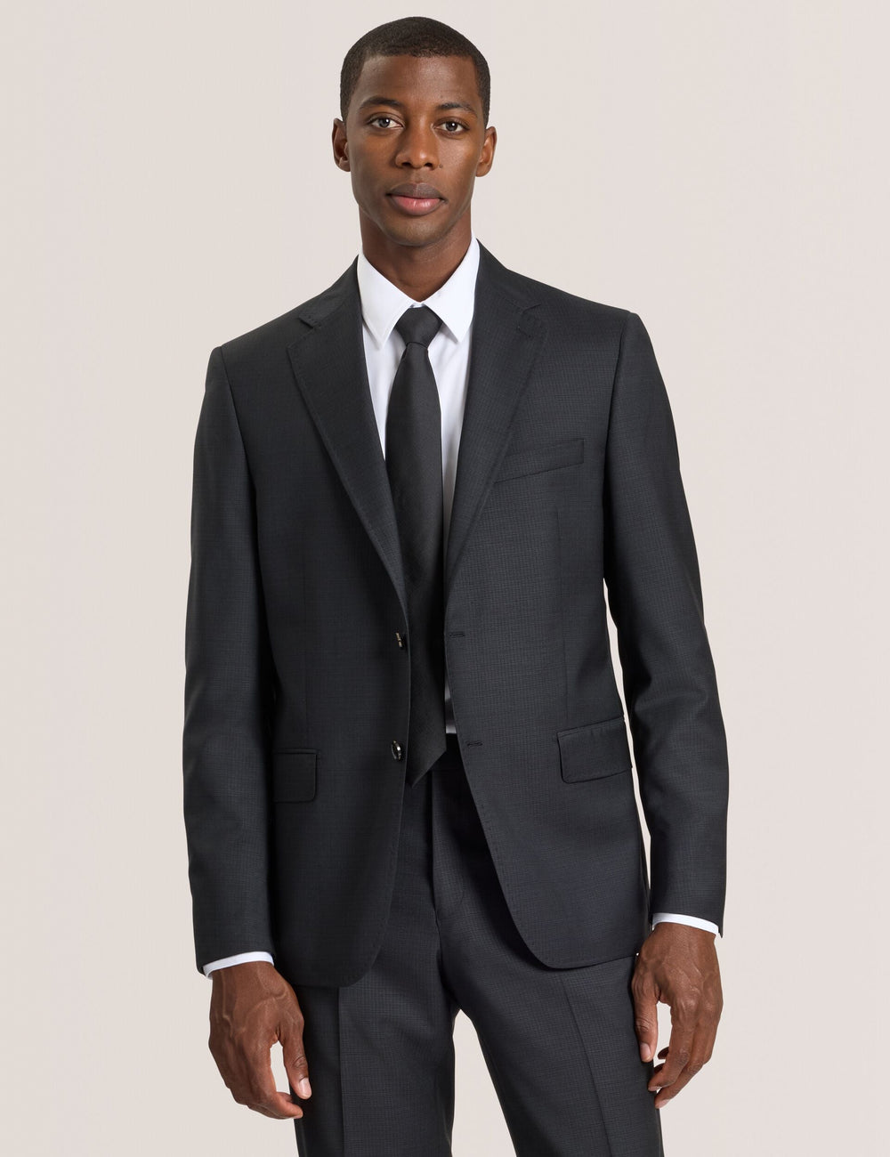 Sale|Men WRIGHT-GRID – Single Breasted Two Button Notch Fully Fashioned Grid Suit Jacket - Ted Baker