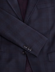 Sale|Men WRIGHT-PLAID – Single Breasted Two Button Notch Fully Fashioned Plaid Suit Jacket - Ted Baker