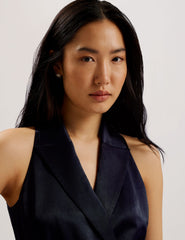 Women TEERUD - Tailored Satin Midi Dress with Belt - Ted Baker