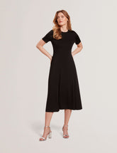 Women SHORT SLEEVE JERSEY MAXI DRESS - Rich Black - Ted Baker