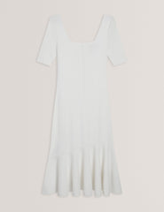 Women MIYHAA - Flippy Hem Square Neck Knitted Midi Dress - Ted Baker