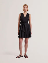 Women OTIANA - Sleeveless Tie Waist Tiered Mini Dress - Ted Baker