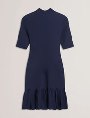 Women CANDDY - Pleated Hem Bodycon Knit Mini Dress - Ted Baker
