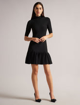 Women CANDDY - Pleated Hem Bodycon Knit Mini Dress - Ted Baker