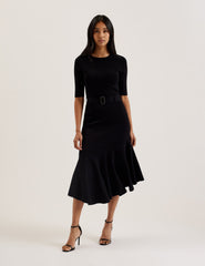 Women SAMALEE - Flippy Hem Knitted Midi Dress - Ted Baker