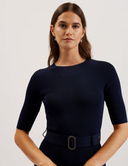 Women SAMALEE - Flippy Hem Knitted Midi Dress - Ted Baker