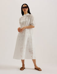 Women NIKAIA - Oversized Broderie Dress - Ted Baker