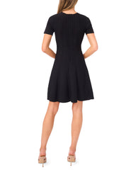 Women ELLA - Short Sleeve Ribbon Stitch Mini Dress - Ted Baker