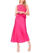 Women MIDORI 2-in-1 Knit Tank Satin Midi Dress - Ted Baker