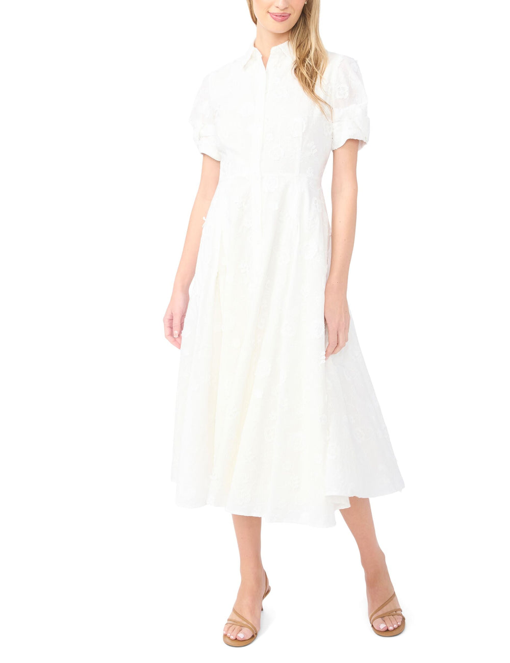 Women VIOLET Floral Embroidery Midi Shirt Dress - Ted Baker