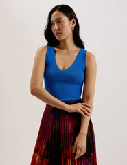 Women JOSIIY - V Neck Slim Fit Sleeveless Knit Top - Ted Baker