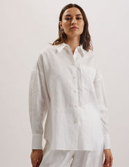 Women TOLOCA - Oversized Linen Shirt - Ted Baker