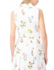 Women YORK Cotton Floral Sleeveless Cropped Shirt - Ted Baker