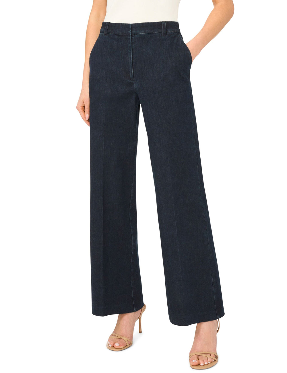 Women CARINA Dark Rinse Smart Wide Leg Jeans - Ted Baker