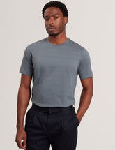 Sale|Men XADIEL - Short Sleeve Mixed Texture Stripe T-Shirt - Ted Baker