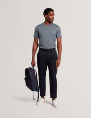 Sale|Men XADIEL - Short Sleeve Mixed Texture Stripe T-Shirt - Ted Baker