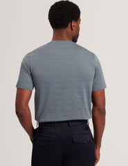 Sale|Men XADIEL - Short Sleeve Mixed Texture Stripe T-Shirt - Ted Baker