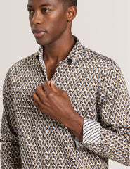 Men SOREN - Long Sleeve Archie Print Shirt - Ted Baker