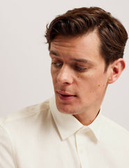 Men NAIRES Linen Blend Slim Short Sleeve Shirt - Ted Baker