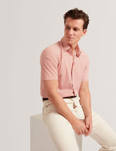 Men Orange Wavey Geo Print Short Sleeve Shirt | WAVEYS | Ted Baker - Ted Baker