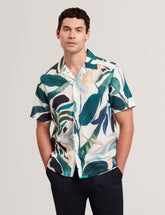 Men ROGNSKI - Relaxed Floral Short Sleeve Linen Shirt - Ted Baker