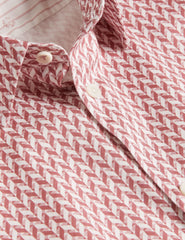 Men Lacesho - Short Sleeve Geo Printed Shirt - Ted Baker