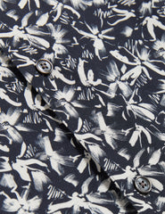 Men TAVARO - Short Sleeve Abstract Floral Print Shirt - Ted Baker